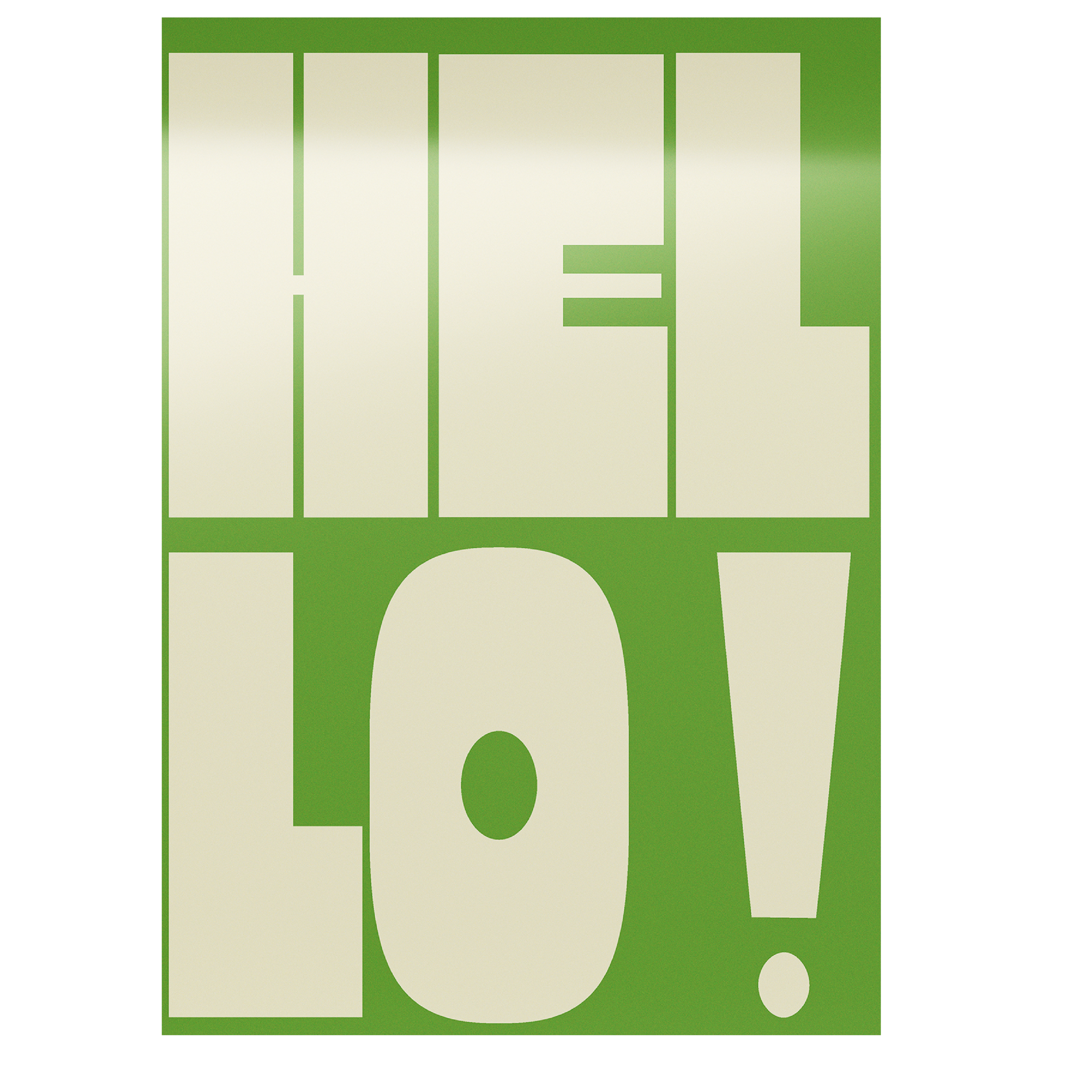 Hello! (beige)