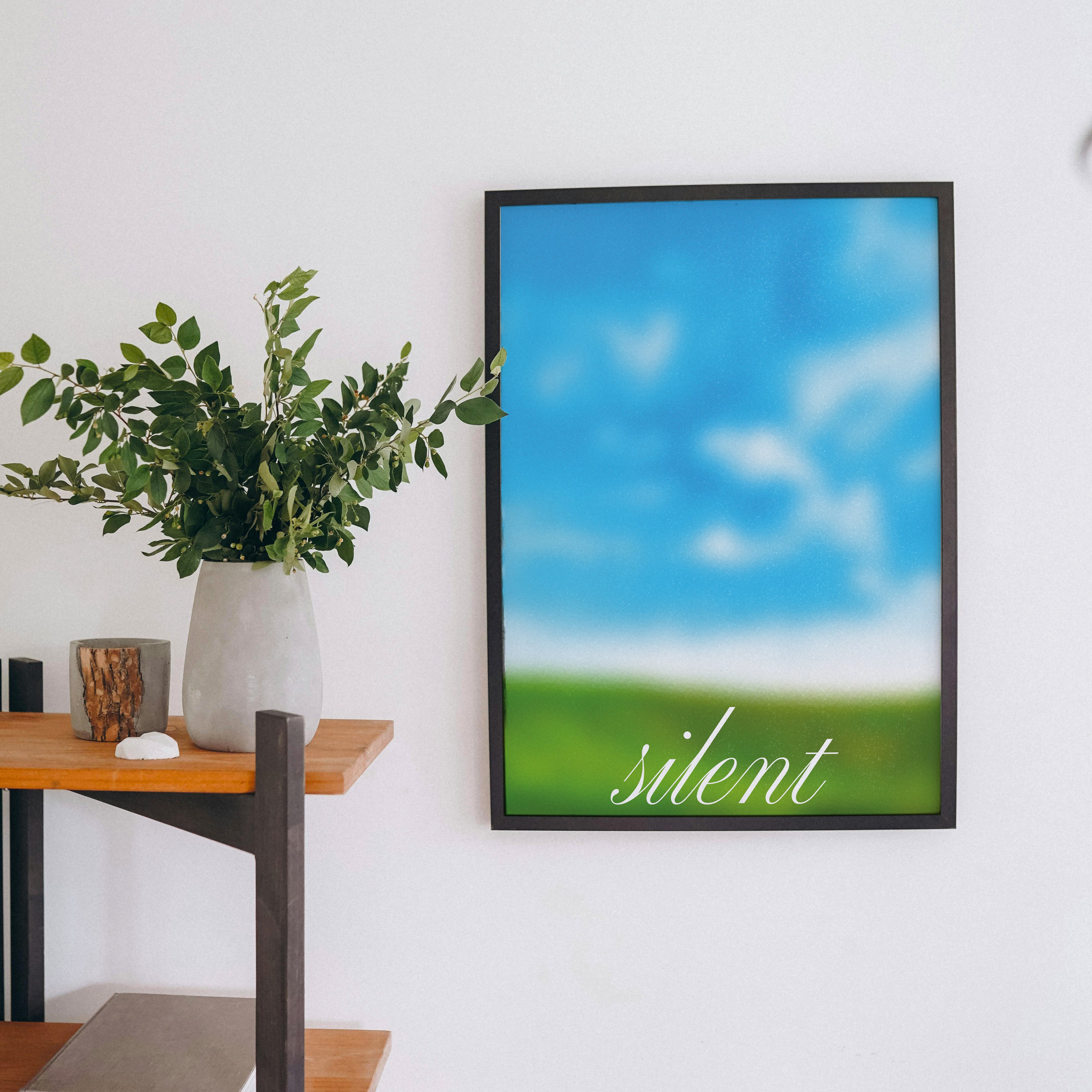 Silent (italic font)