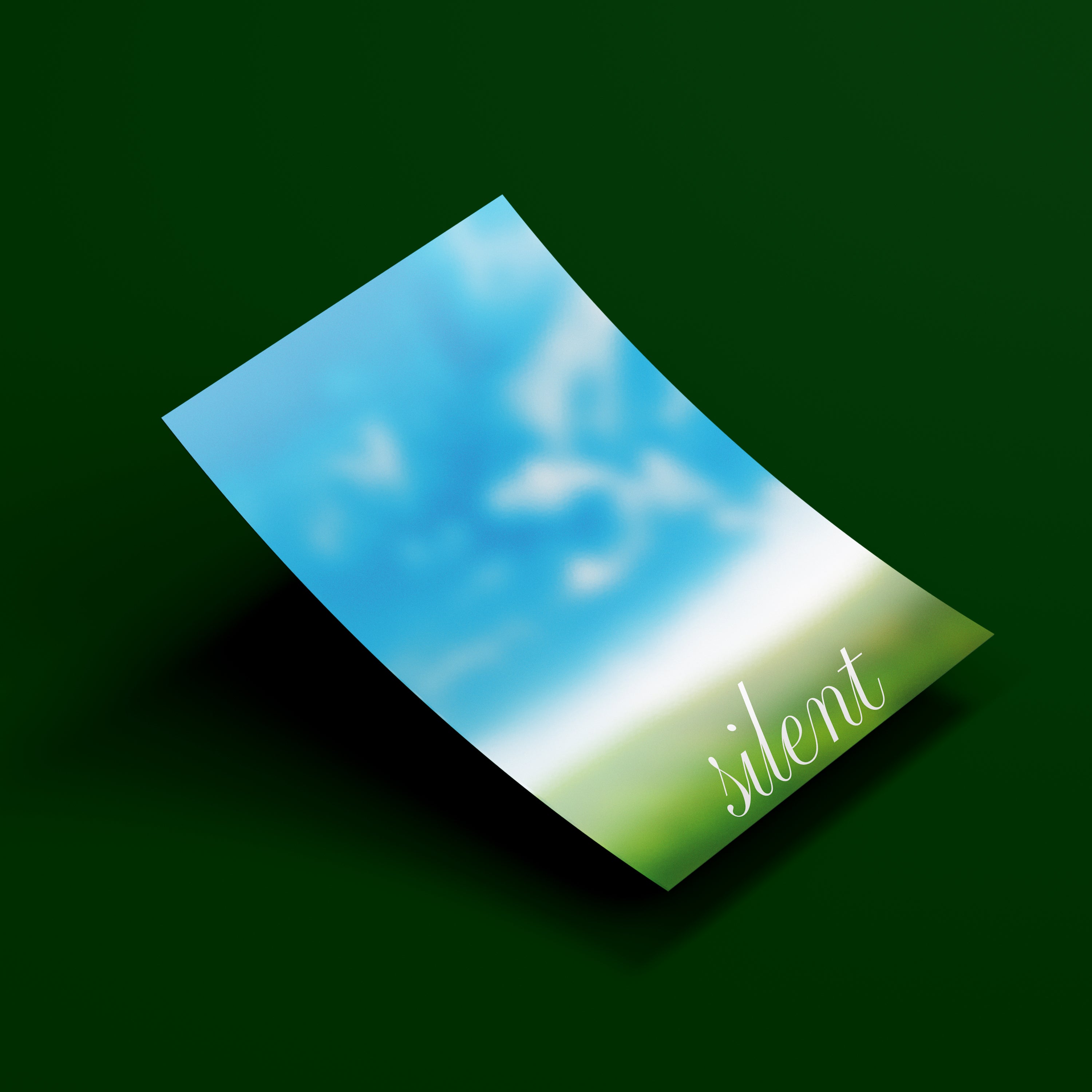 Silent (italic font)